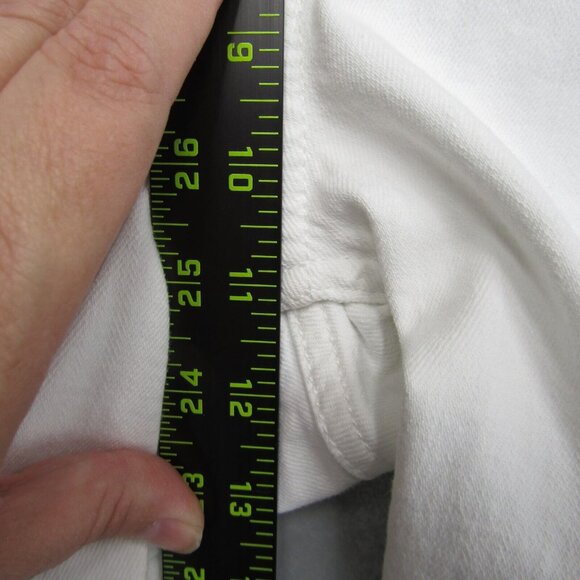 7 For All Mankind Jen 7 White Bermuda Denim Jean Shorts Size 16 New - Picture 9 of 11